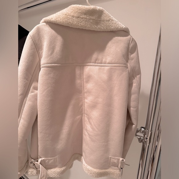 MISS SELFRIDGE stone colour AVIATOR JACKET
SIZE 4 | NEW - Picture 3 of 8